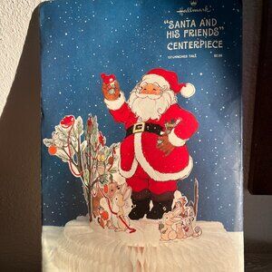 Vintage Hallmark NOS Santa and Friends Centerpiece